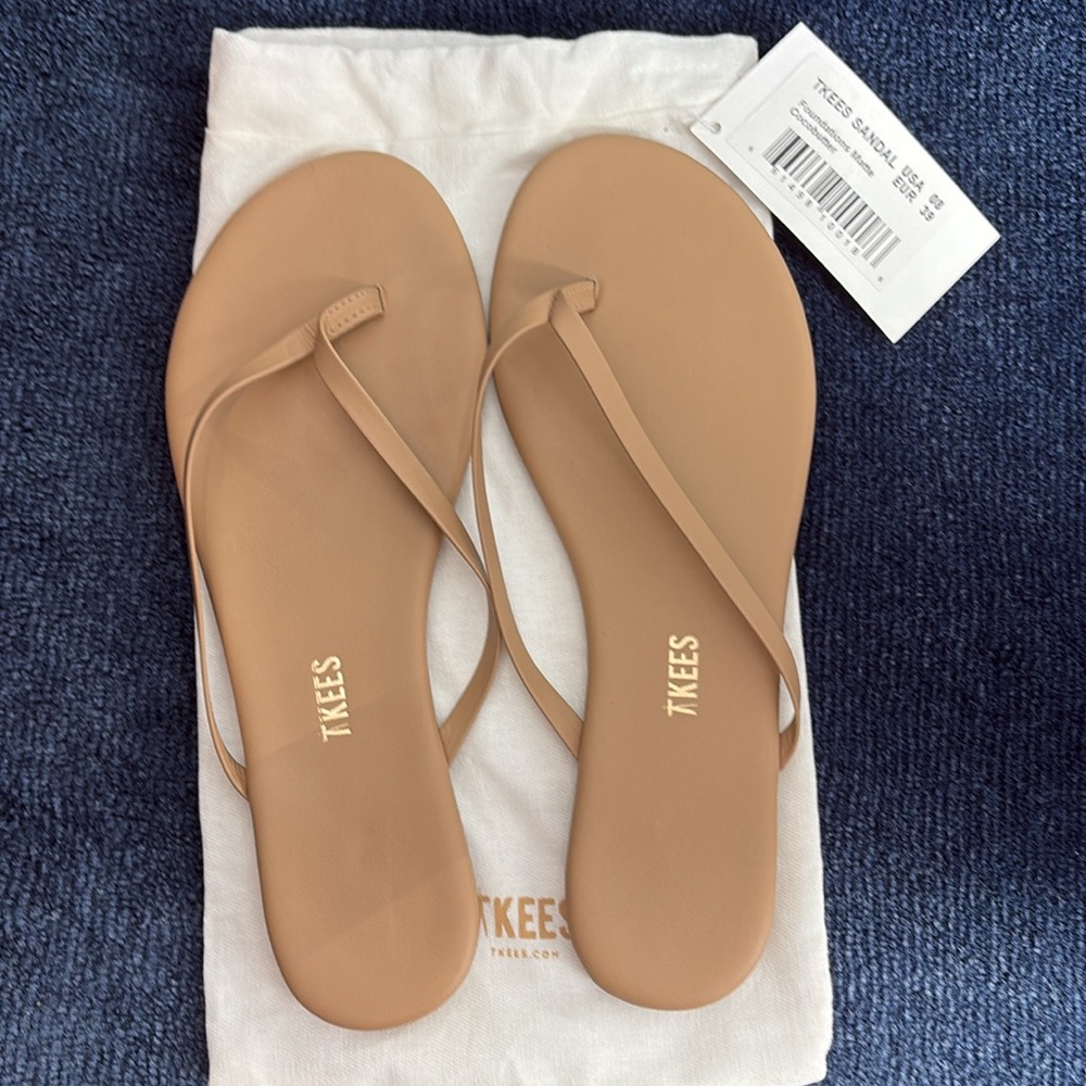 TKEES - Flip Flop Sandals in matte cocobutter 8
